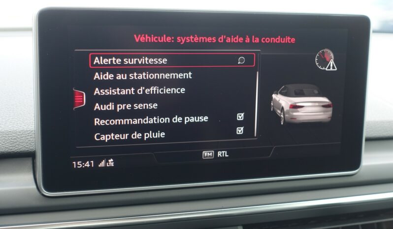AUDI A5 CABRIOLET 40 TFSI 190 CH S-LINE complet