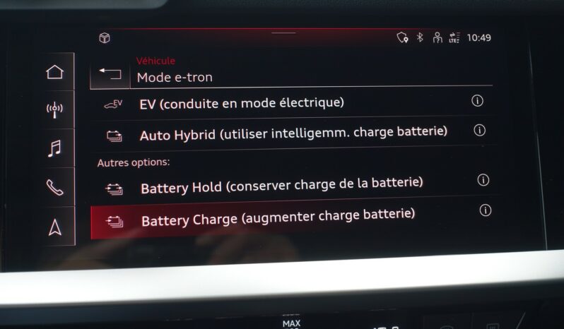 AUDI A3 SPORTBACK 45 COMPETITION TFSI E TRON S-TRONIC 245 CH HYBRIDE RECHARGEABLE S-LINE complet