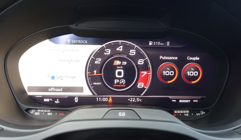 AUDI S3 SPORTBACK 2.0 TFSI S-TRONIC QUATTRO 310CH PHASE 2 complet