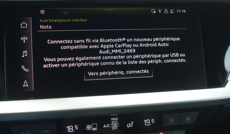 AUDI A3 BERLINE 30 TFSI S-TRONIC MHEV S-LINE INT complet