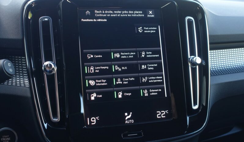 VOLVO XC 40 T5 HYBRIDE RECHARGEABLE GEARTRONIC 262 CH ( 180 CH + 82 CH ) R-DESIGN complet