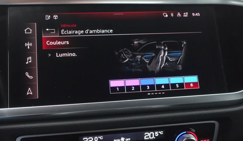 AUDI Q3 SPORTBACK 45 TFSI E S-TRONIC 245 CH HYBRIDE RECHARGEABLE complet