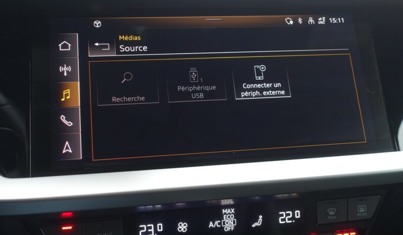 AUDI A3 SPORTBACK 45 COMPETITION TFSI E TRON S-TRONIC 245 CH HYBRIDE RECHARGEABLE S-LINE complet