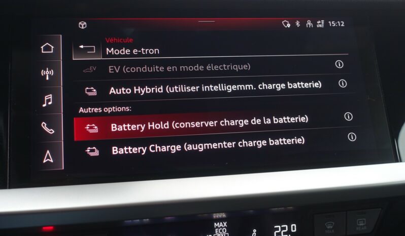 AUDI A3 SPORTBACK 45 COMPETITION TFSI E TRON S-TRONIC 245 CH HYBRIDE RECHARGEABLE S-LINE complet