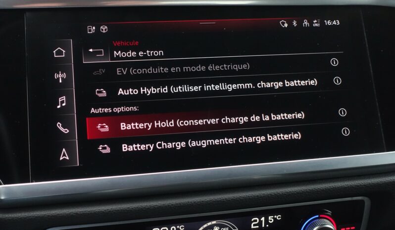 AUDI Q3 SPORTBACK 45 TFSI E S-TRONIC 245 CH HYBRIDE RECHARGEABLE complet