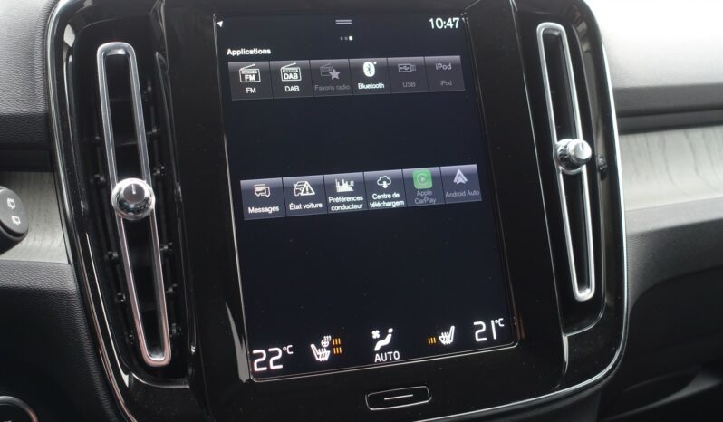 VOLVO XC 40 T4 HYBRIDE RECHARGEABLE GEARTRONIC 211 CH  INSCRIPTION complet