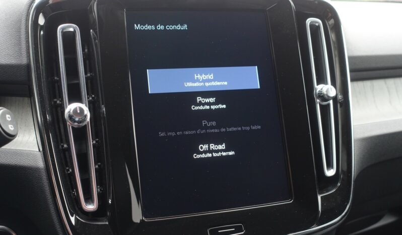 VOLVO XC 40 T4 HYBRIDE RECHARGEABLE GEARTRONIC 211 CH  INSCRIPTION complet