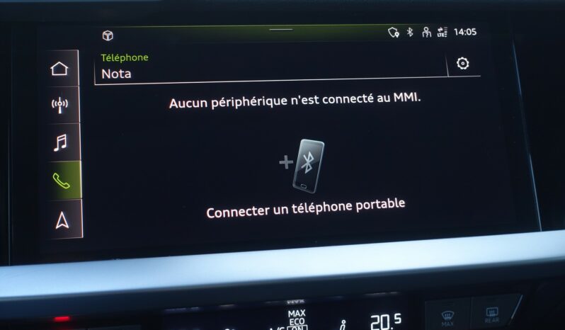 AUDI A3 SPORTBACK 40 TFSI E TRON S-TRONIC 204 CH HYBRIDE RECHARGEABLE S-LINE complet