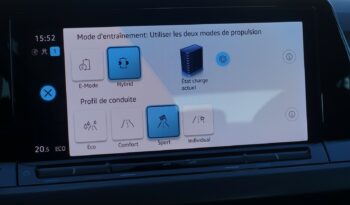 VOLKSWAGEN GOLF VIII HYBRIDE RECHARGEABLE 204 CH  STYLE complet