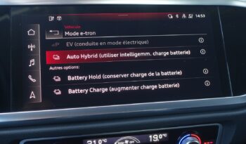 AUDI Q3 SPORTBACK 45 TFSI E S-TRONIC 245 CH HYBRIDE RECHARGEABLE complet