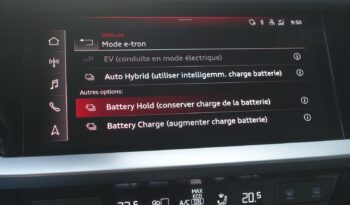 AUDI A3 SPORTBACK 40 TFSI E TRON S-TRONIC 204 CH HYBRIDE RECHARGEABLE S-LINE complet