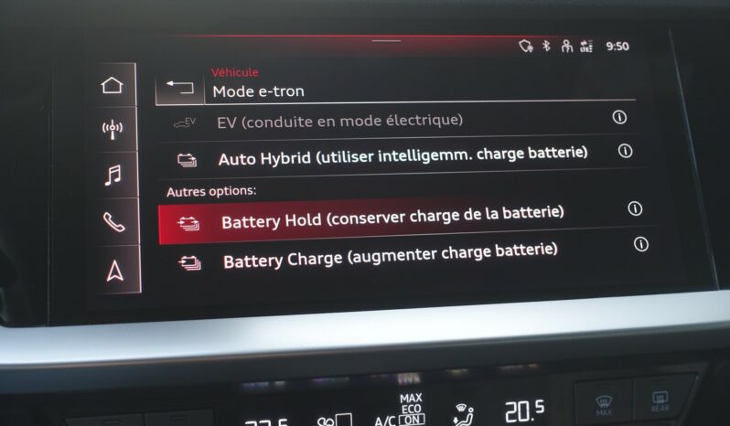 AUDI A3 SPORTBACK 40 TFSI E TRON S-TRONIC 204 CH HYBRIDE RECHARGEABLE S-LINE complet