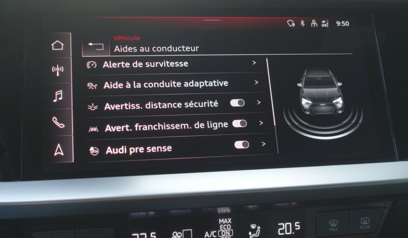 AUDI A3 SPORTBACK 40 TFSI E TRON S-TRONIC 204 CH HYBRIDE RECHARGEABLE S-LINE complet