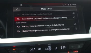 AUDI A3 SPORTBACK 40 TFSI E S-TRONIC 204 CH HYBRIDE RECHARGEABLE complet