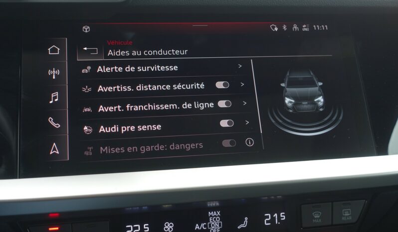 AUDI A3 SPORTBACK 40 TFSI E S-TRONIC 204 CH HYBRIDE RECHARGEABLE complet