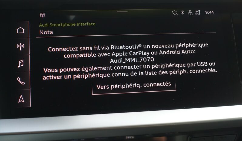 AUDI A3 SPORTBACK 40 TFSI E TRON S-TRONIC 204 CH HYBRIDE RECHARGEABLE complet