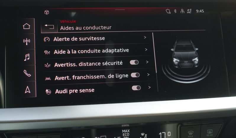 AUDI A3 SPORTBACK 40 TFSI E TRON S-TRONIC 204 CH HYBRIDE RECHARGEABLE complet