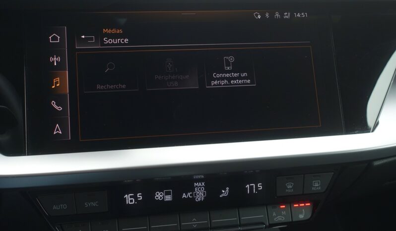 AUDI A3 SPORTBACK 40 TFSI E TRON S-TRONIC 204 CH HYBRIDE RECHARGEABLE S-LINE complet