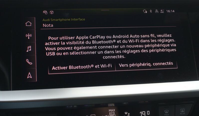 AUDI A3 SPORTBACK 45 COMPETITION TFSI E TRON S-TRONIC 245 CH HYBRIDE RECHARGEABLE  S-LINE complet