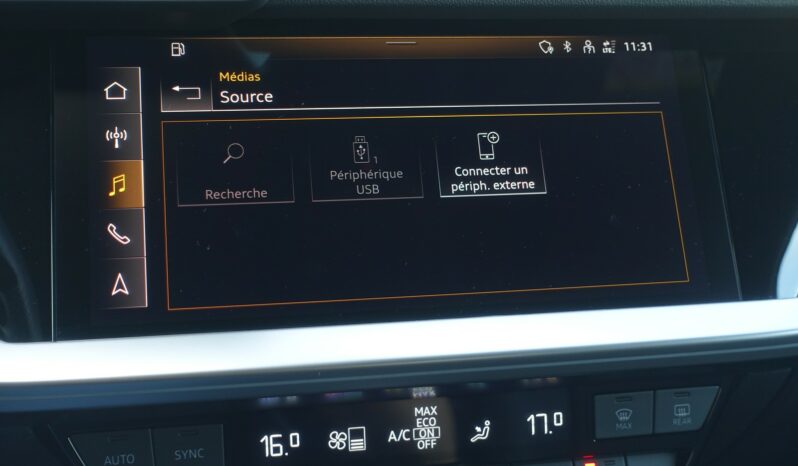 AUDI A3 SPORTBACK 45 COMPETITION TFSI E TRON S-TRONIC 245 CH HYBRIDE RECHARGEABLE  S-LINE complet