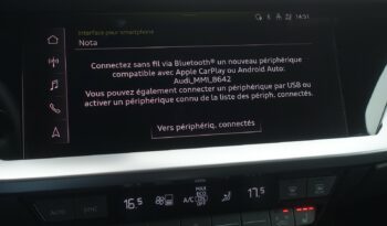 AUDI A3 SPORTBACK 40 TFSI E TRON S-TRONIC 204 CH HYBRIDE RECHARGEABLE S-LINE complet
