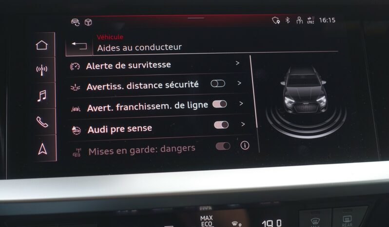 AUDI A3 SPORTBACK 45 COMPETITION TFSI E TRON S-TRONIC 245 CH HYBRIDE RECHARGEABLE  S-LINE complet