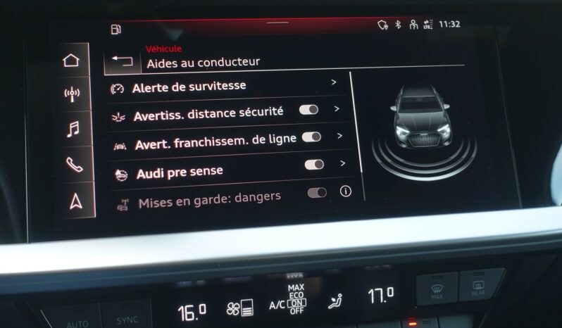 AUDI A3 SPORTBACK 45 COMPETITION TFSI E TRON S-TRONIC 245 CH HYBRIDE RECHARGEABLE  S-LINE complet