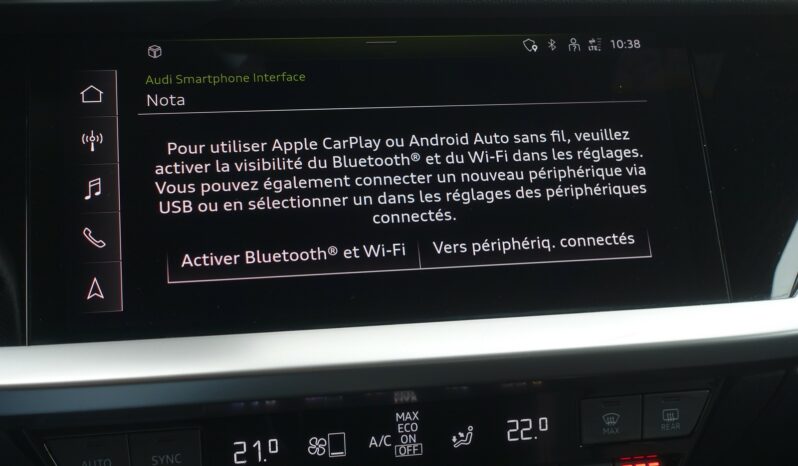 AUDI A3 SPORTBACK 45 COMPETITION TFSI E TRON S-TRONIC 245 CH HYBRIDE RECHARGEABLE  S-LINE complet
