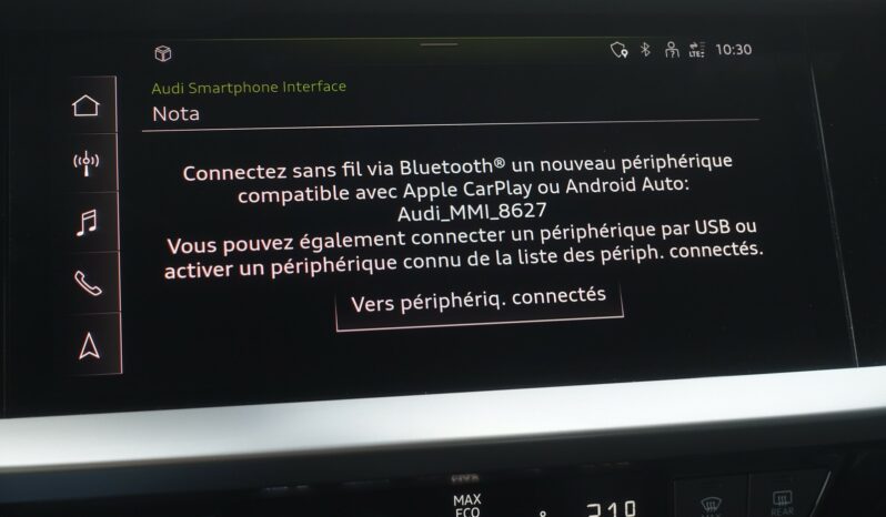AUDI A3 SPORTBACK 40 TFSI E TRON S-TRONIC 204 CH HYBRIDE RECHARGEABLE S-LINE complet