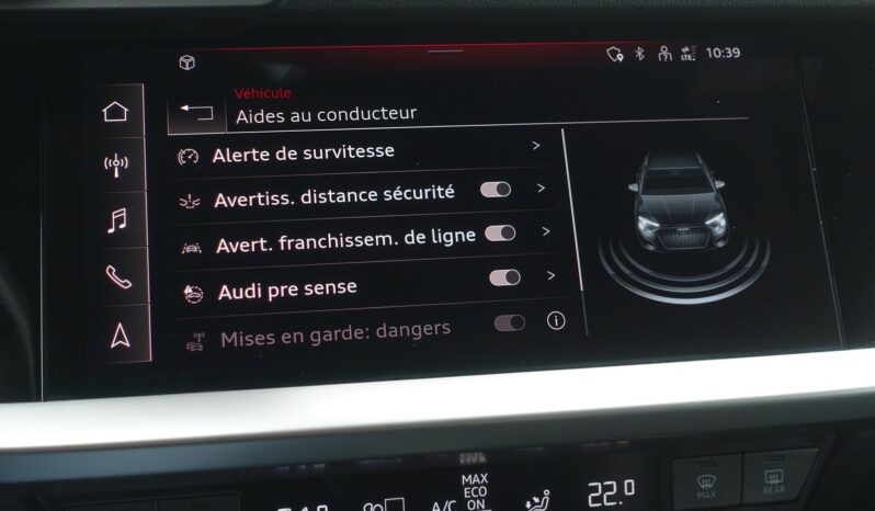 AUDI A3 SPORTBACK 45 COMPETITION TFSI E TRON S-TRONIC 245 CH HYBRIDE RECHARGEABLE  S-LINE complet