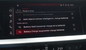 AUDI A3 SPORTBACK 40 TFSI E TRON S-TRONIC 204 CH HYBRIDE RECHARGEABLE S-LINE complet