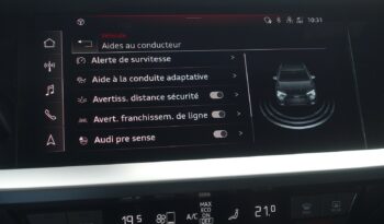 AUDI A3 SPORTBACK 40 TFSI E TRON S-TRONIC 204 CH HYBRIDE RECHARGEABLE S-LINE complet