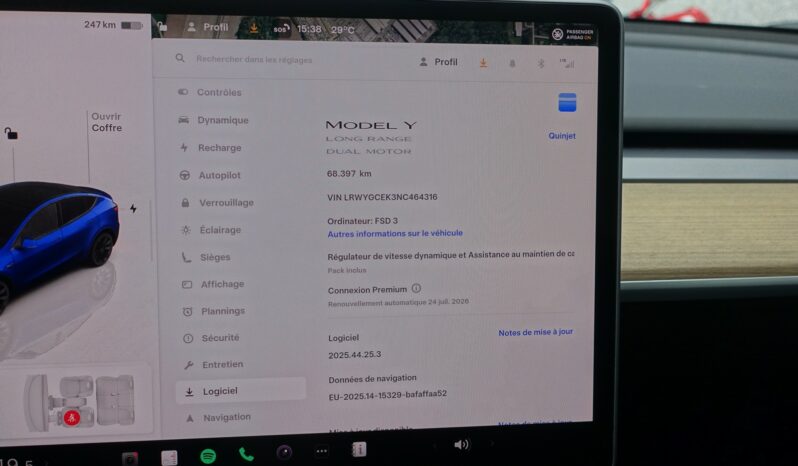 TESLA MODEL Y LONG RANGE DUAL MOTOR AWD complet