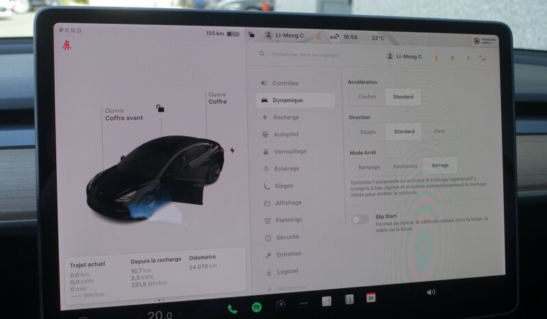 TESLA MODEL 3 STANDARD RWD PLUS complet
