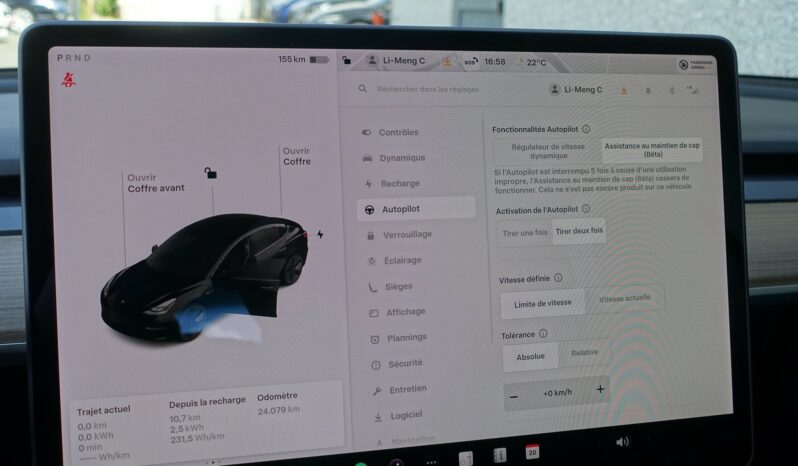 TESLA MODEL 3 STANDARD RWD PLUS complet