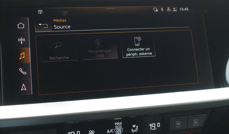 AUDI A3 SPORTBACK 40 TFSI E TRON S-TRONIC 204 CH HYBRIDE RECHARGEABLE complet