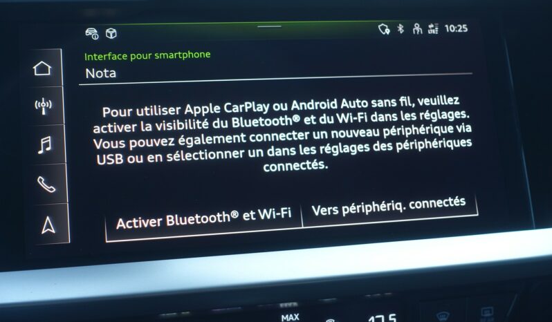 AUDI A3 SPORTBACK 40 TFSI E TRON S-TRONIC 204 CH HYBRIDE RECHARGEABLE complet