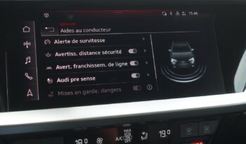 AUDI A3 SPORTBACK 40 TFSI E TRON S-TRONIC 204 CH HYBRIDE RECHARGEABLE complet