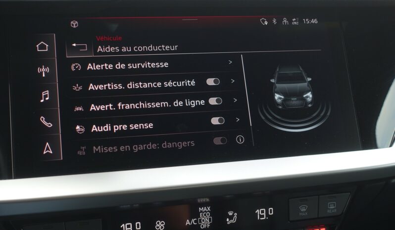 AUDI A3 SPORTBACK 40 TFSI E TRON S-TRONIC 204 CH HYBRIDE RECHARGEABLE complet