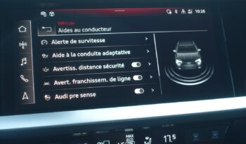 AUDI A3 SPORTBACK 40 TFSI E TRON S-TRONIC 204 CH HYBRIDE RECHARGEABLE complet