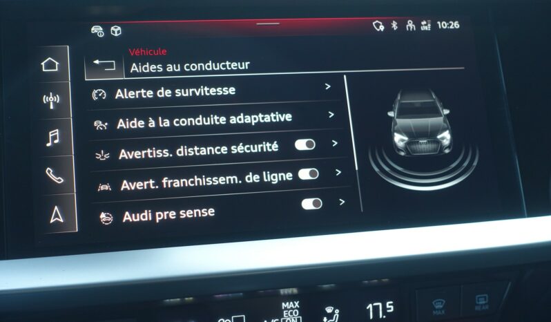 AUDI A3 SPORTBACK 40 TFSI E TRON S-TRONIC 204 CH HYBRIDE RECHARGEABLE complet
