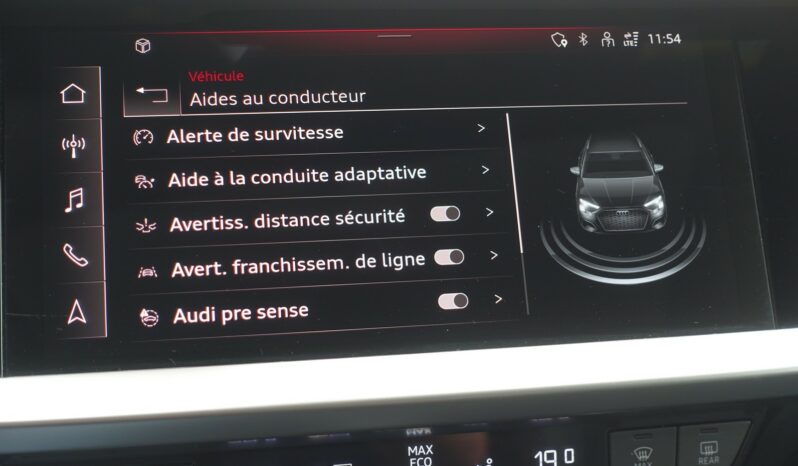 AUDI A3 SPORTBACK 40 TFSI E TRON S-TRONIC 204 CH HYBRIDE RECHARGEABLE S-LINE complet