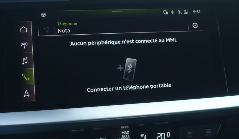 AUDI A3 SPORTBACK 40 TFSI E TRON S-TRONIC 204 CH HYBRIDE RECHARGEABLE S-LINE complet