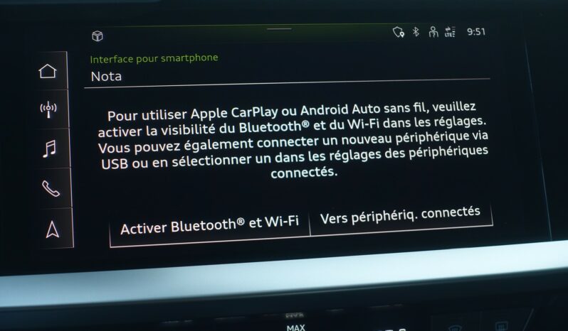 AUDI A3 SPORTBACK 40 TFSI E TRON S-TRONIC 204 CH HYBRIDE RECHARGEABLE S-LINE complet