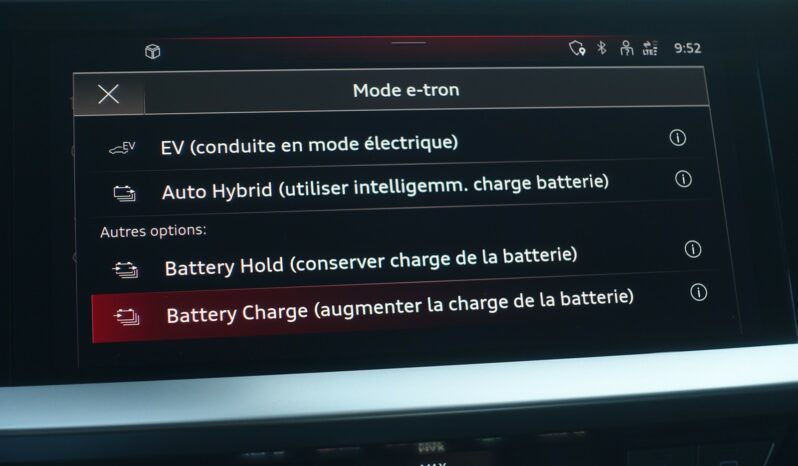 AUDI A3 SPORTBACK 40 TFSI E TRON S-TRONIC 204 CH HYBRIDE RECHARGEABLE S-LINE complet