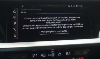 AUDI A3 SPORTBACK 45 COMPETITION TFSI E TRON S-TRONIC 245 CH HYBRIDE RECHARGEABLE S-LINE complet