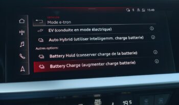 AUDI A3 SPORTBACK 40 TFSI E TRON S-TRONIC 204 CH HYBRIDE RECHARGEABLE complet