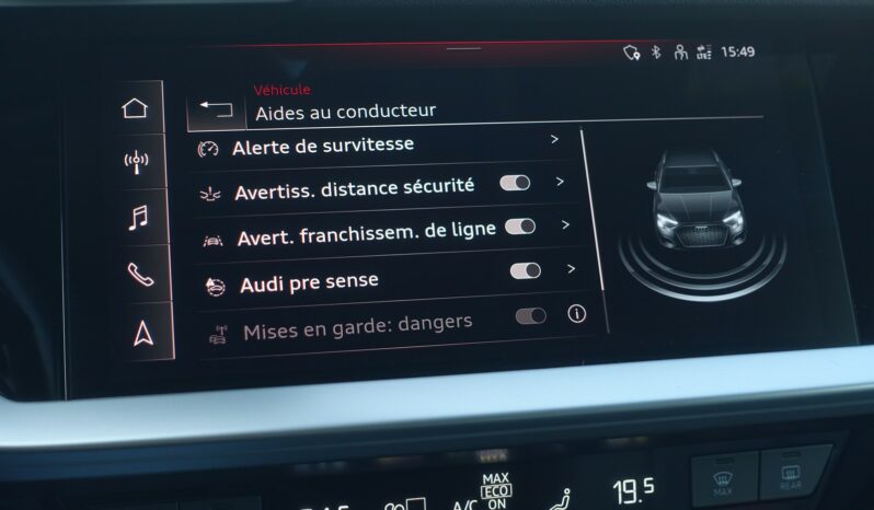 AUDI A3 SPORTBACK 40 TFSI E TRON S-TRONIC 204 CH HYBRIDE RECHARGEABLE complet
