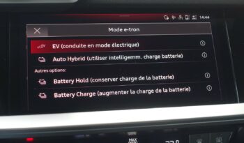 AUDI A3 SPORTBACK 45 COMPETITION TFSI E TRON S-TRONIC 245 CH HYBRIDE RECHARGEABLE S-LINE complet