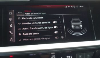 AUDI A3 SPORTBACK 45 COMPETITION TFSI E TRON S-TRONIC 245 CH HYBRIDE RECHARGEABLE S-LINE complet